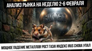 Анализ рынка на неделю 2-6 февраля. Будет еще рост после падения металлов? Рост газа! IRUS вниз?