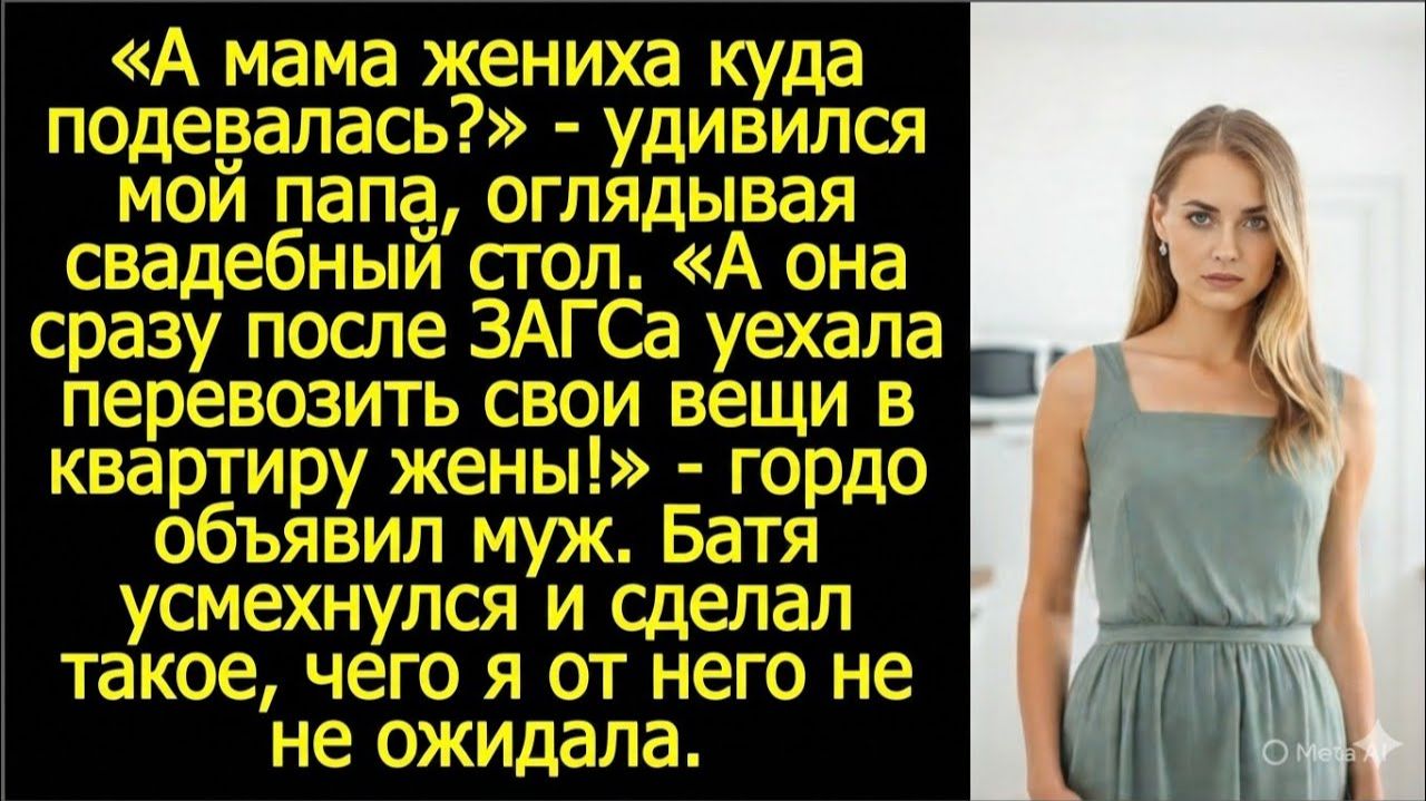 Моя мать сразу после ЗАГСа уехала перевозить свои вещи в квартиру жены! | Реальная история смотреть онлайн