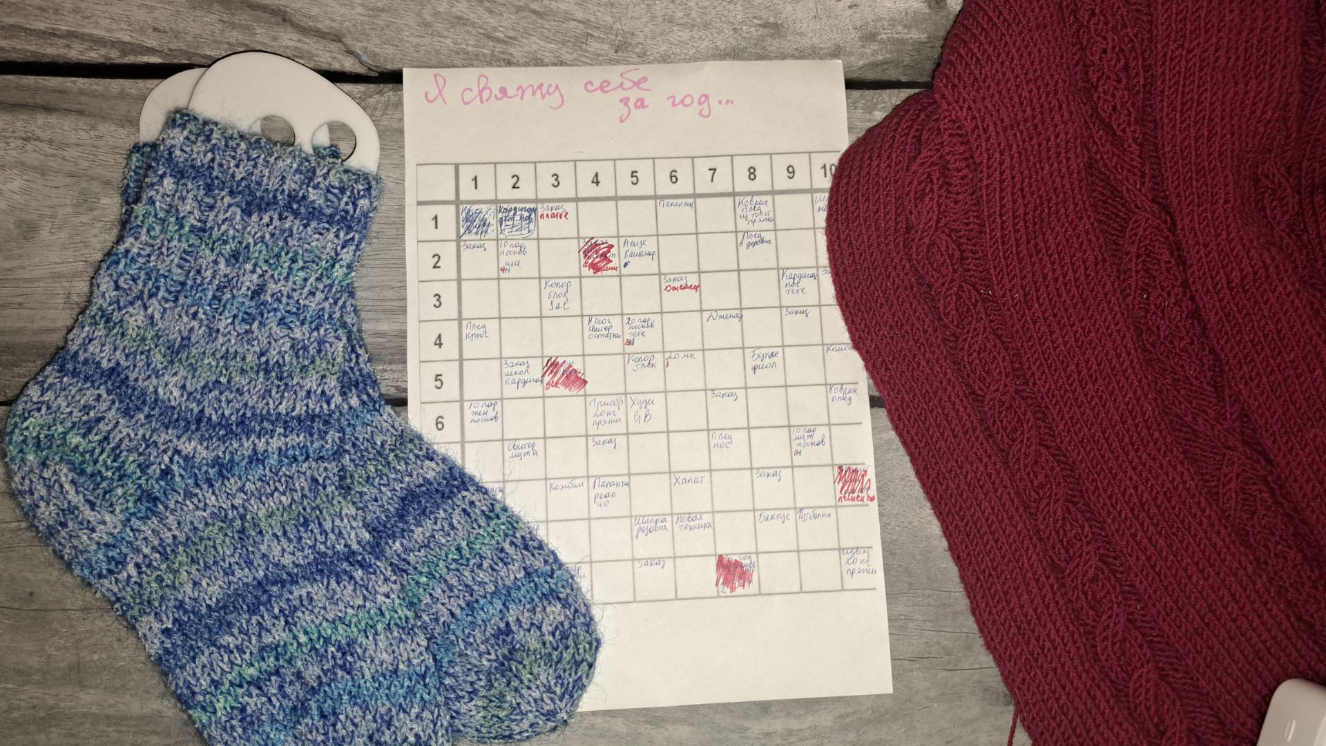 СП " Я свяжу себе за год ". Отчёт за январь ...первые граммы идут в ход смотреть онлайн