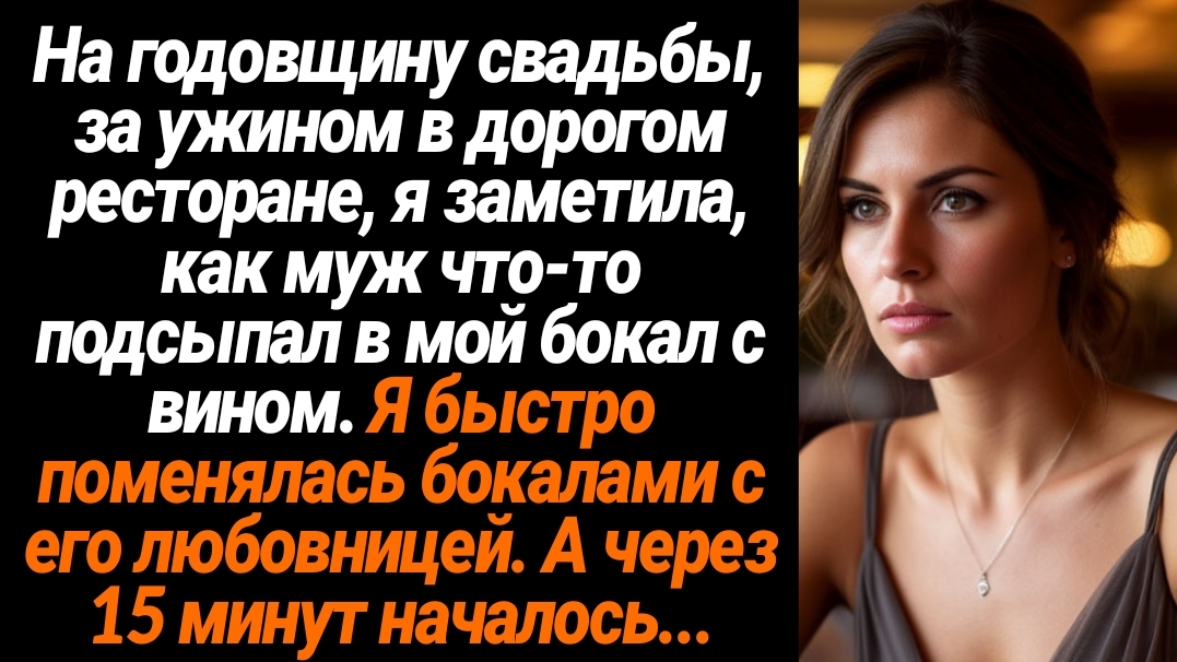 Жизненные Истории/На годовщину свадьбы в ресторане муж подсыпал мне что-то в бокал смотреть онлайн
