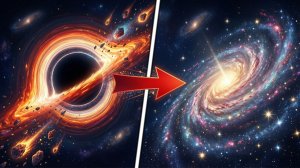 СОЗДАЛ НОВУЮ ГАЛАКТИКУ ИЗ ЧЁРНОЙ ДЫРЫ!