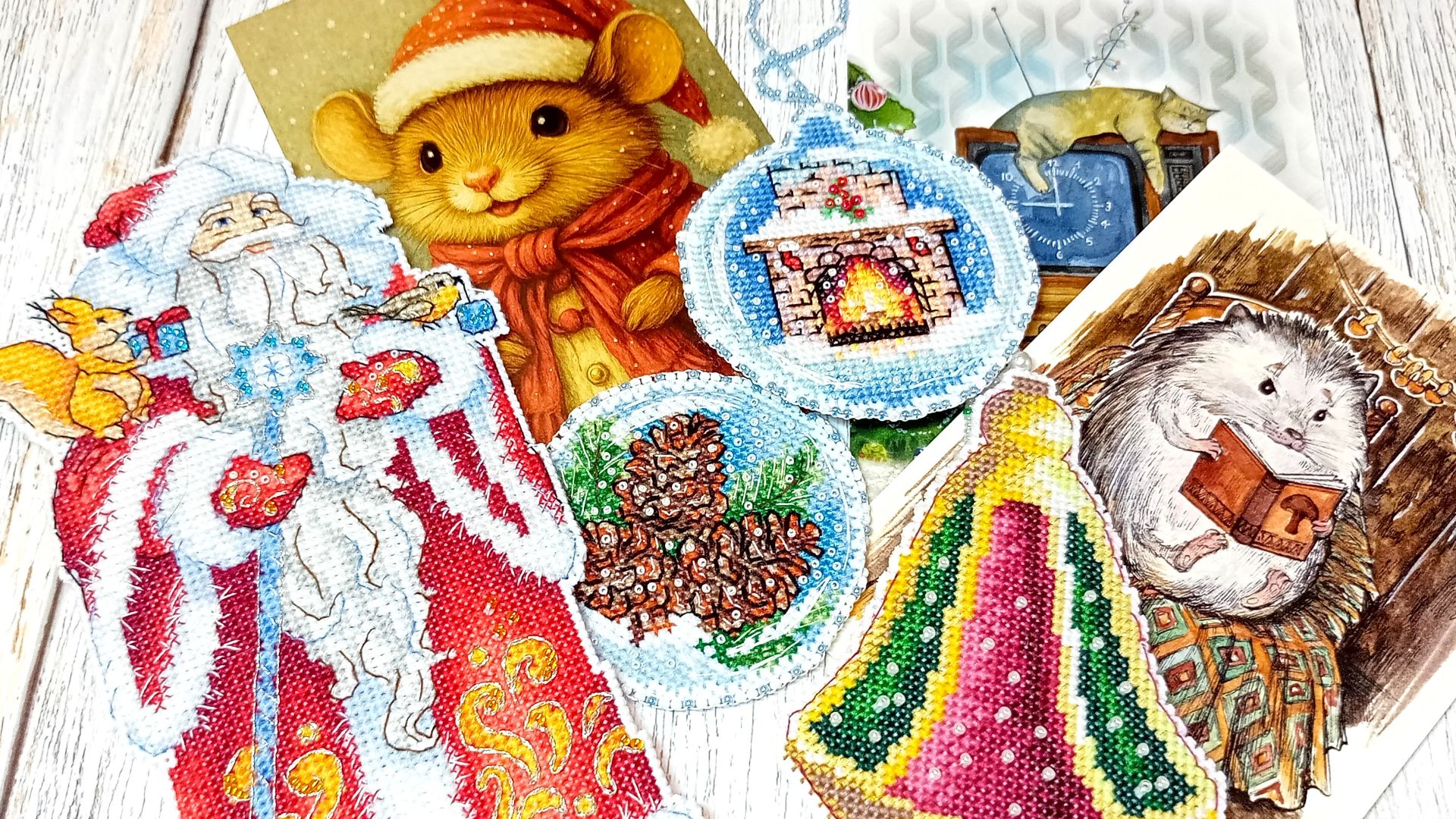 Вышивка крестом. Два финиша, продвижения. Нерукодельные покупки. смотреть онлайн