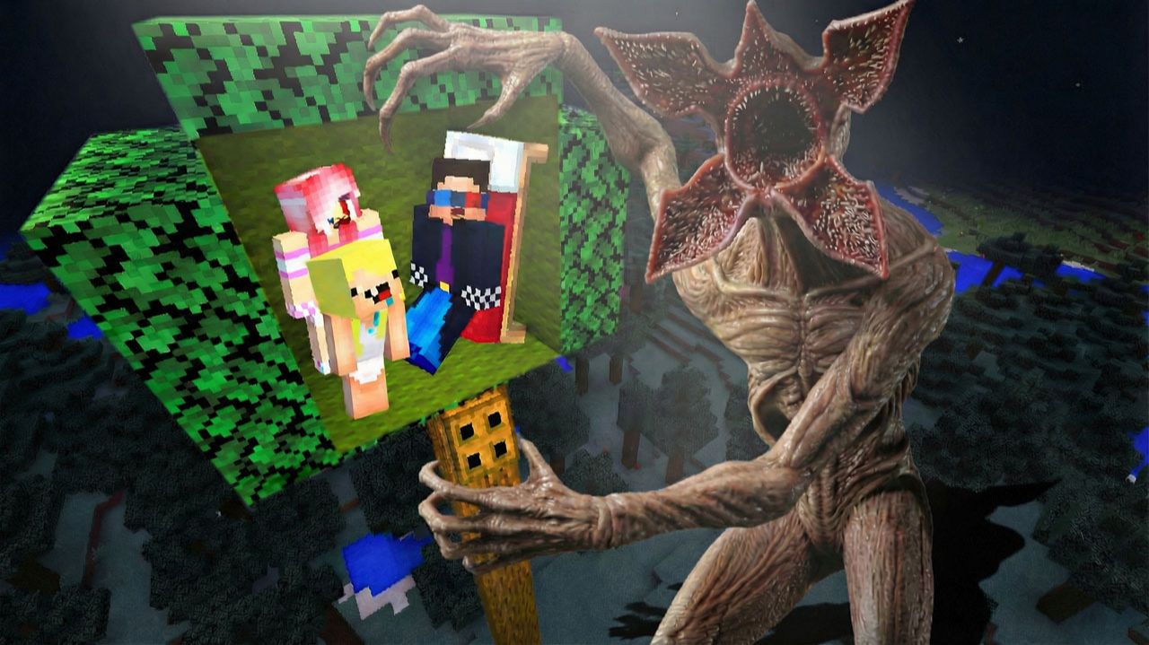 🌳ДОМИК НА ДЕРЕВЕ ПРОТИВ ДЕМОГОРГОНА В МАЙНКРАФТ! ШЕДИ МЕН MINECRAFT смотреть онлайн