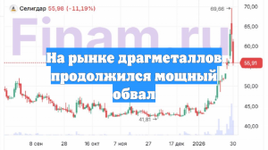 На рынке драгметаллов продолжился мощный обвал