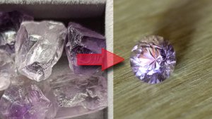 Создание огранённого камня. Аметист: от выбора сырья до финальной полировки