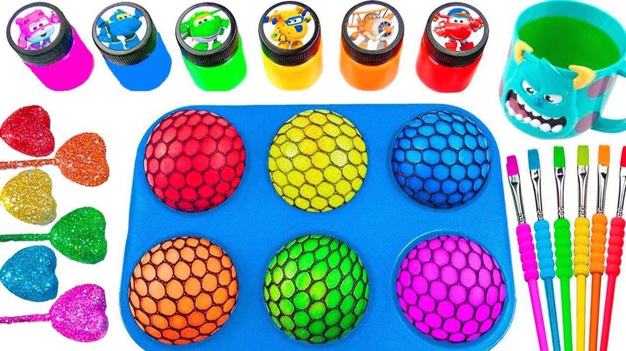 Мультики для детей. Превращение антистрессики в яркие игрушки. Мультики залипалки для малышей смотреть онлайн