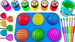 Мультики для детей. Превращение антистрессики в яркие игрушки. Мультики залипалки для малышей