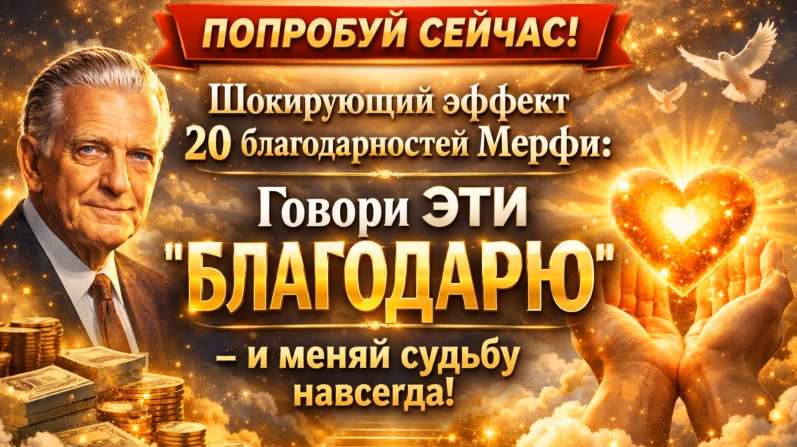 Попробуй сейчас | 20 благодарностей Мерфи | Говори эти БЛАГОДАРЮ и меняй судьбу навсегда + практика смотреть онлайн