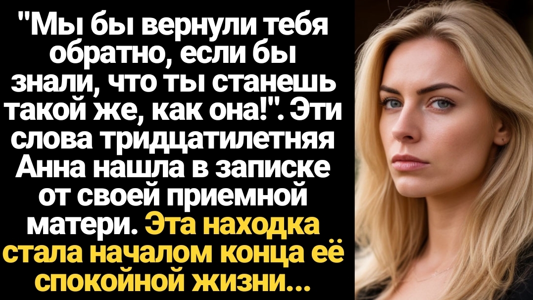 ИСТОРИИ ИЗ ЖИЗНИ/Мы бы вернули тебя, если бы знали, что ты будешь такая же, как она!- заявили мне смотреть онлайн