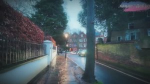☔️ Прогулка по дождливому Лондону через Хэмпстед-Виллидж на закате 4K