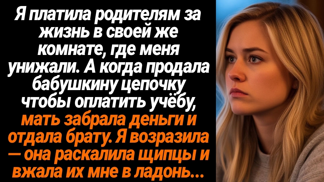 Жизненные Истории/Я платила родителям за жизнь в своей же комнате, где меня унижали. А когда продала смотреть онлайн