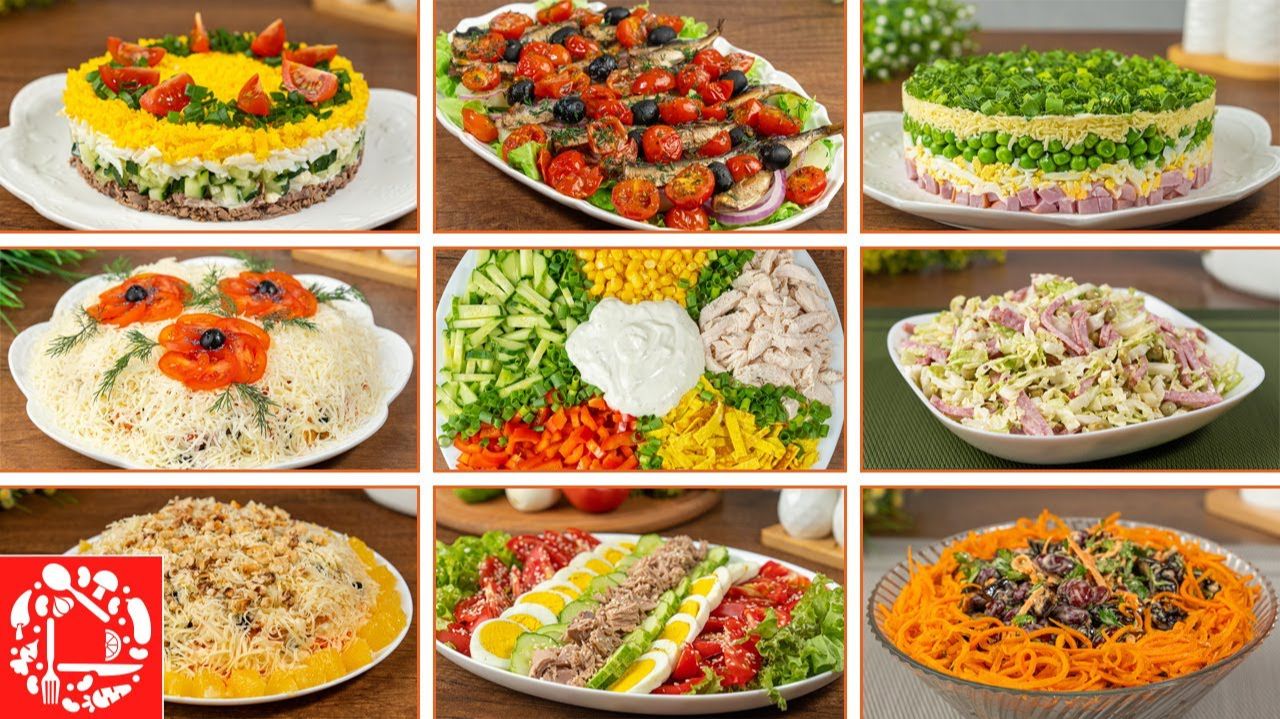 28 САЛАТОВ Быстро Красиво и Очень Вкусно смотреть онлайн
