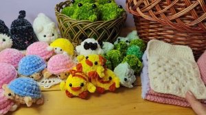 что связала за январь. обзор игрушек. вяжу еще