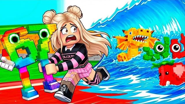 Я СПАСЛА БРЕЙНРОТОВ ОТ ЦУНАМИ В ROBLOX🌊😱 смотреть онлайн