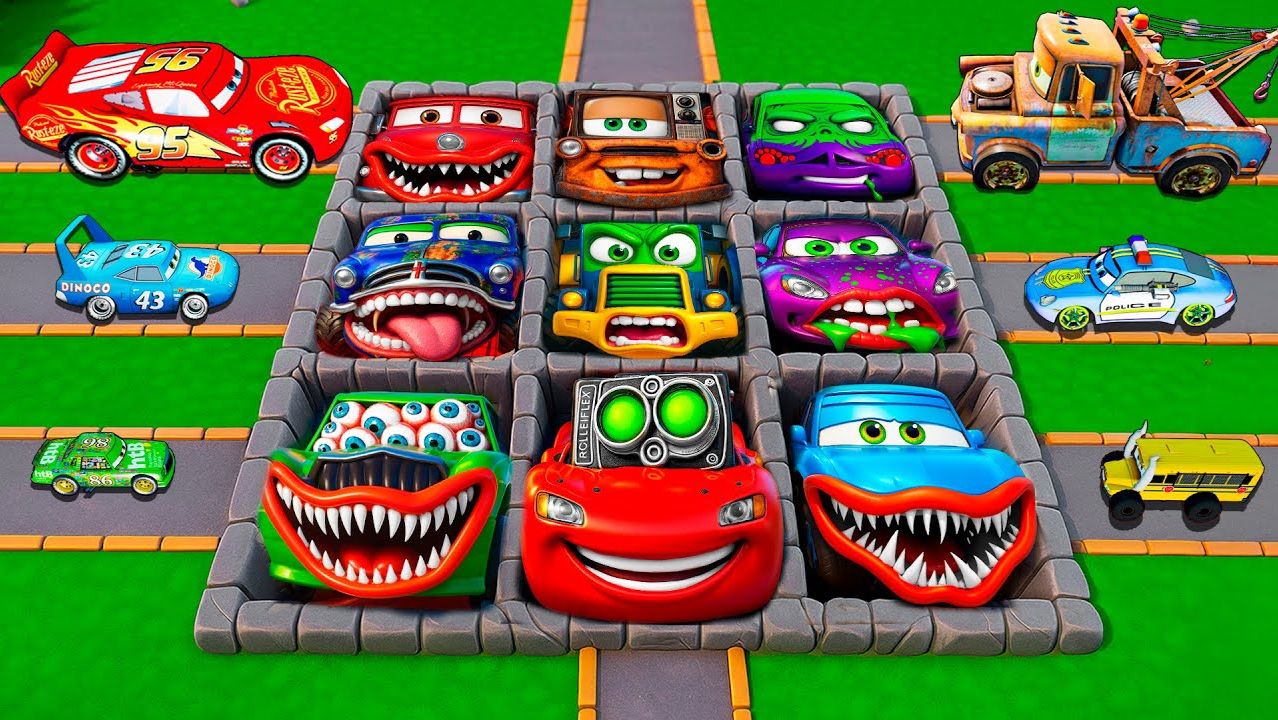 Машинки летают и прыгают! Развивающие мультики Машины помощники. Мультфильмы про машинки смотреть онлайн