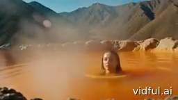 Оранжевый горячий источник