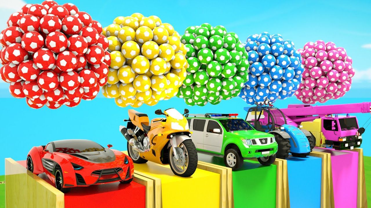 Мультики про машинки для детей. Забавные песенки для малышей. Веселые машинки для детей. смотреть онлайн