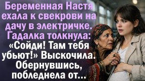 Беременная Настя ехала к свекрови на дачу. Гадалка толкнула: «Сойди! Там тебя убьют!» Обернувшись..
