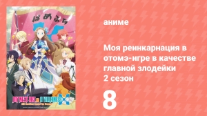 Моя реинкарнация в отомэ-игре в качестве главной злодейки 2 сезон 8 серия (аниме-сериал, 2020)