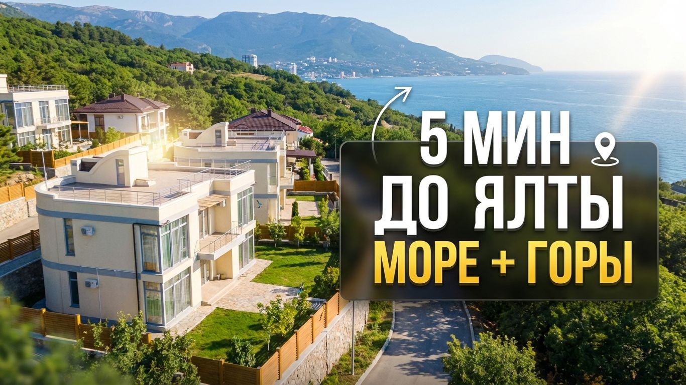Коттеджный поселок в Крыму: 5 минут до Ялты | Дома у моря, цены и обзор локации смотреть онлайн