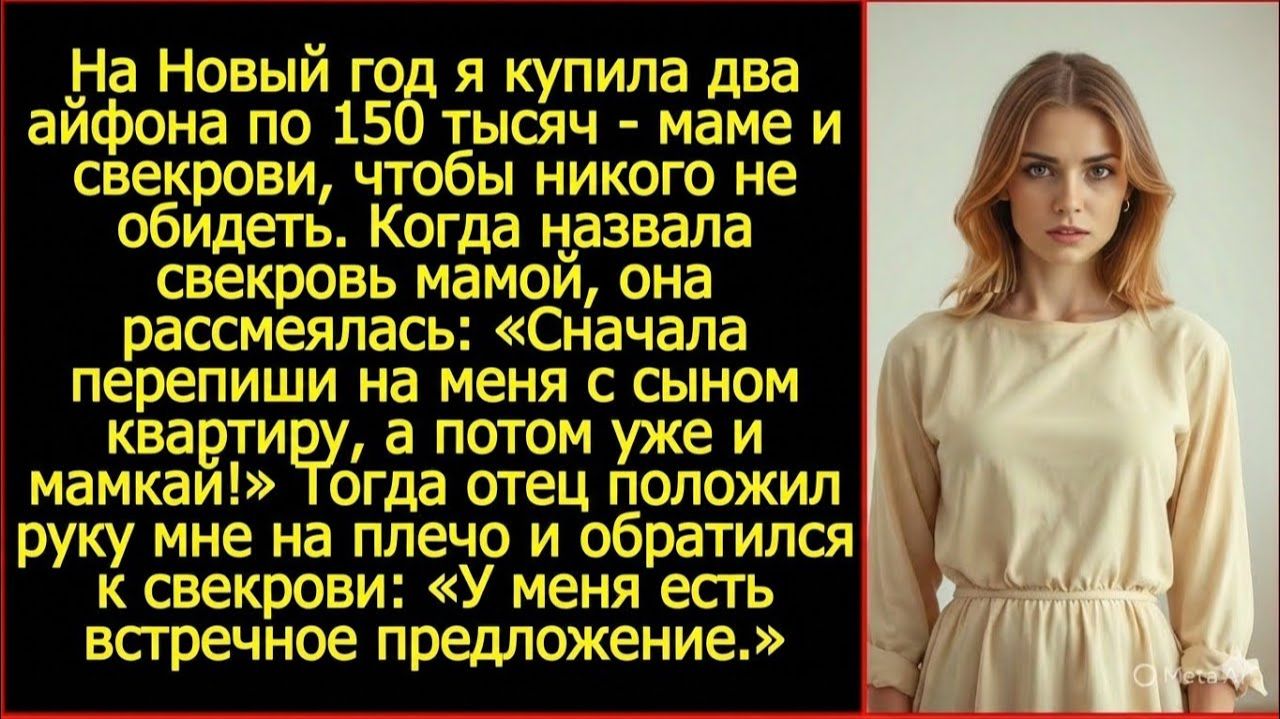 Сначала перепиши на меня с сыном квартиру, а потом уже и мамой называй! | Реальная история