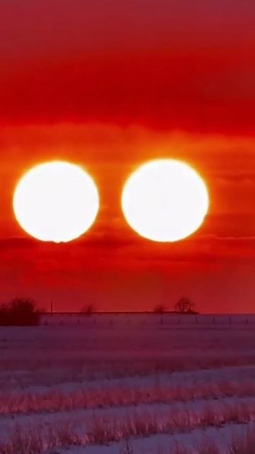 Редкое явление 4-х солнц на Аляске смотреть онлайн