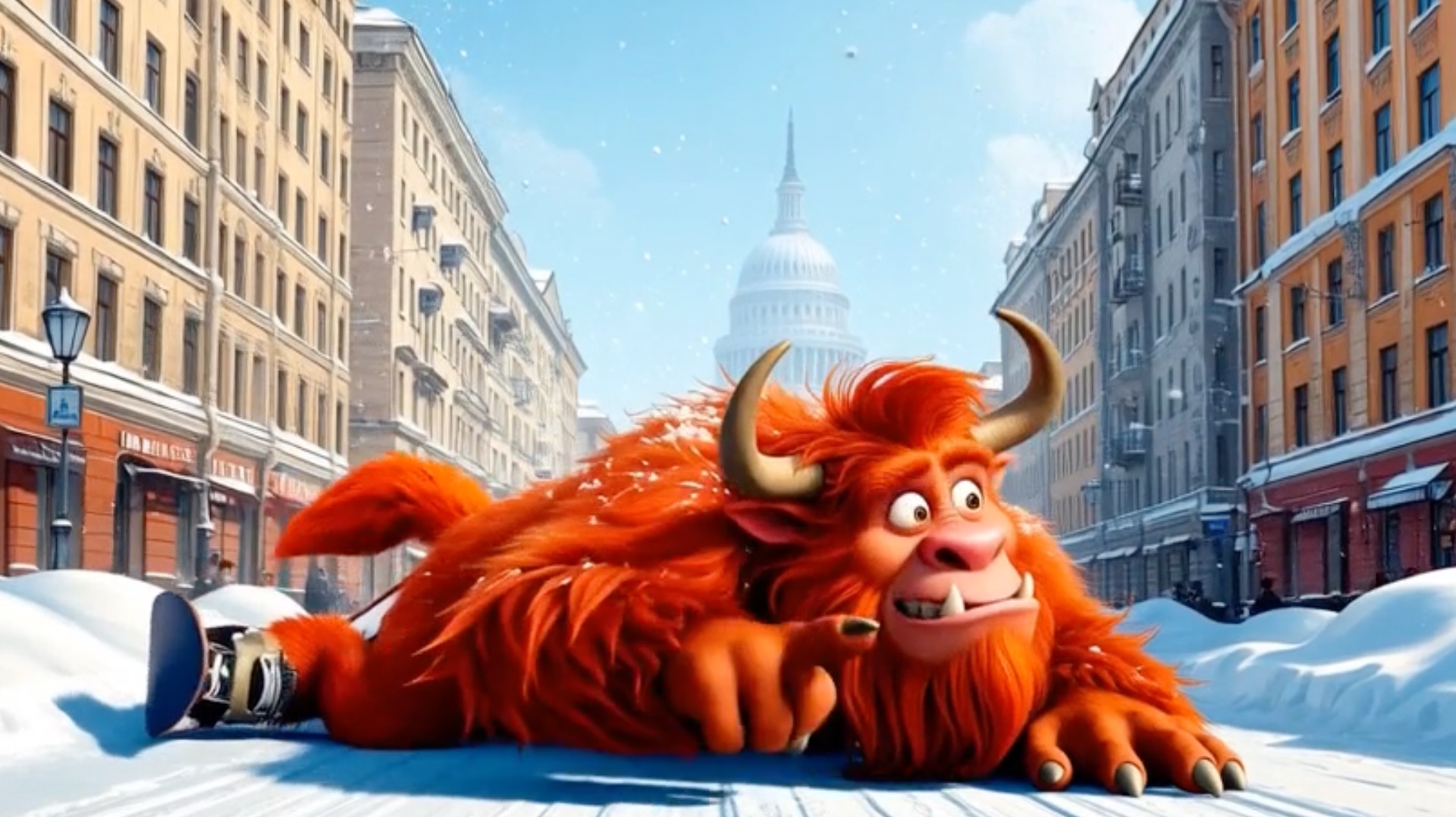 Снегопад в Москве