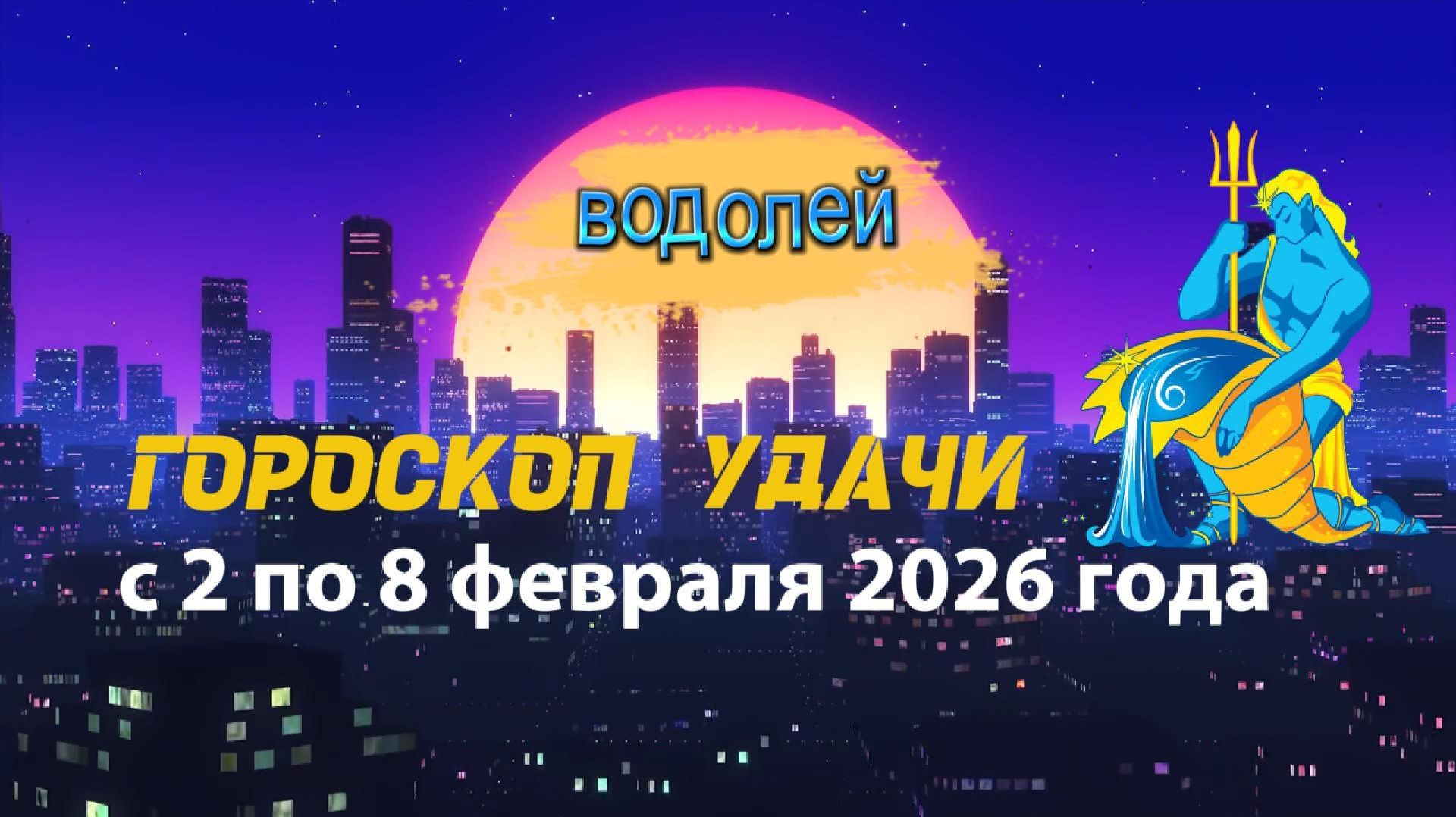 Гороскоп удачи с 2 по 8 февраля 2026 года. Водолей смотреть онлайн
