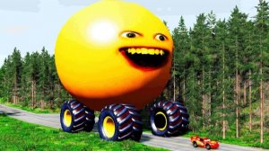 Гигантский оранжевый фруктовый монстр-трак в BeamNG Drive