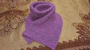 Шарф зима спицами