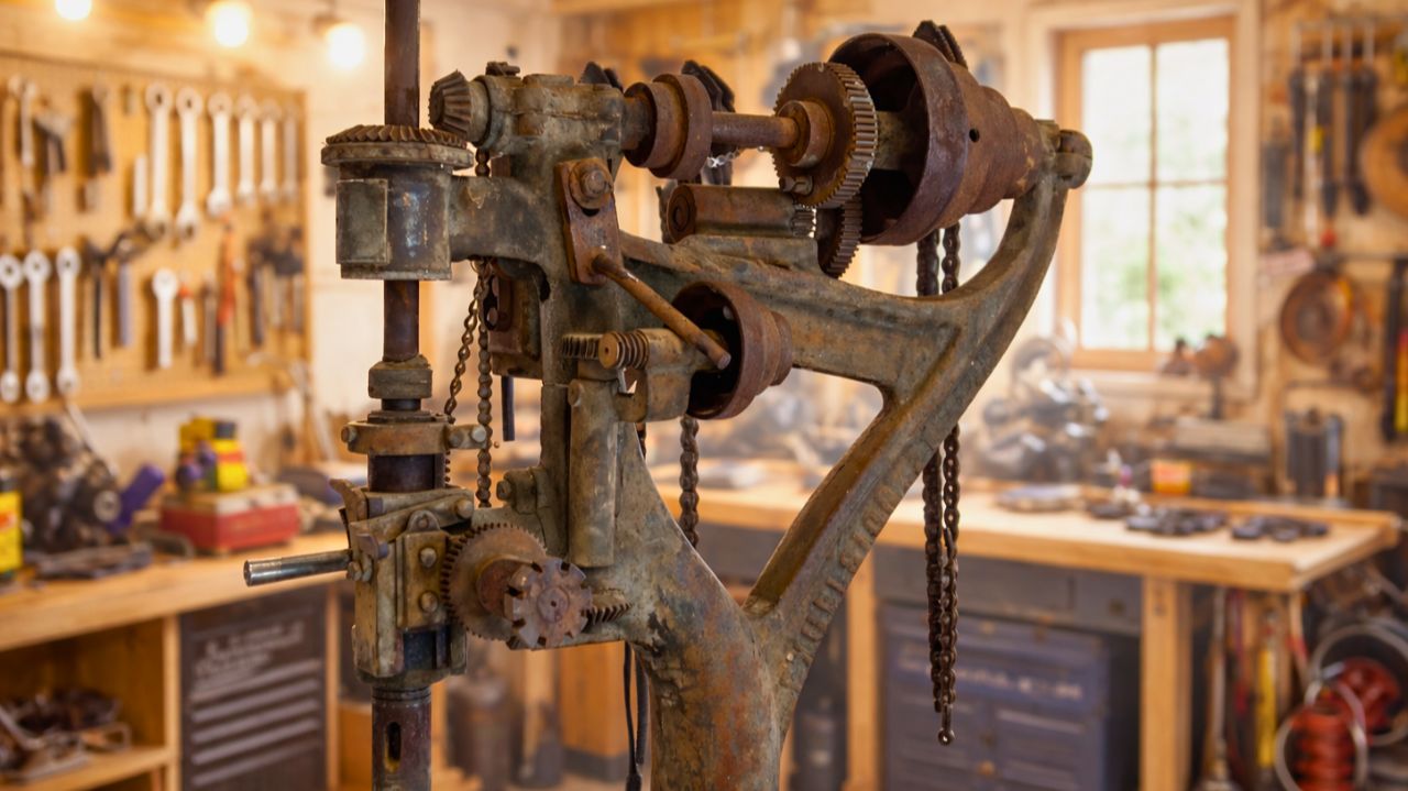 Реставрация Старого Сверлильного Станка Royersford Excelsior 21