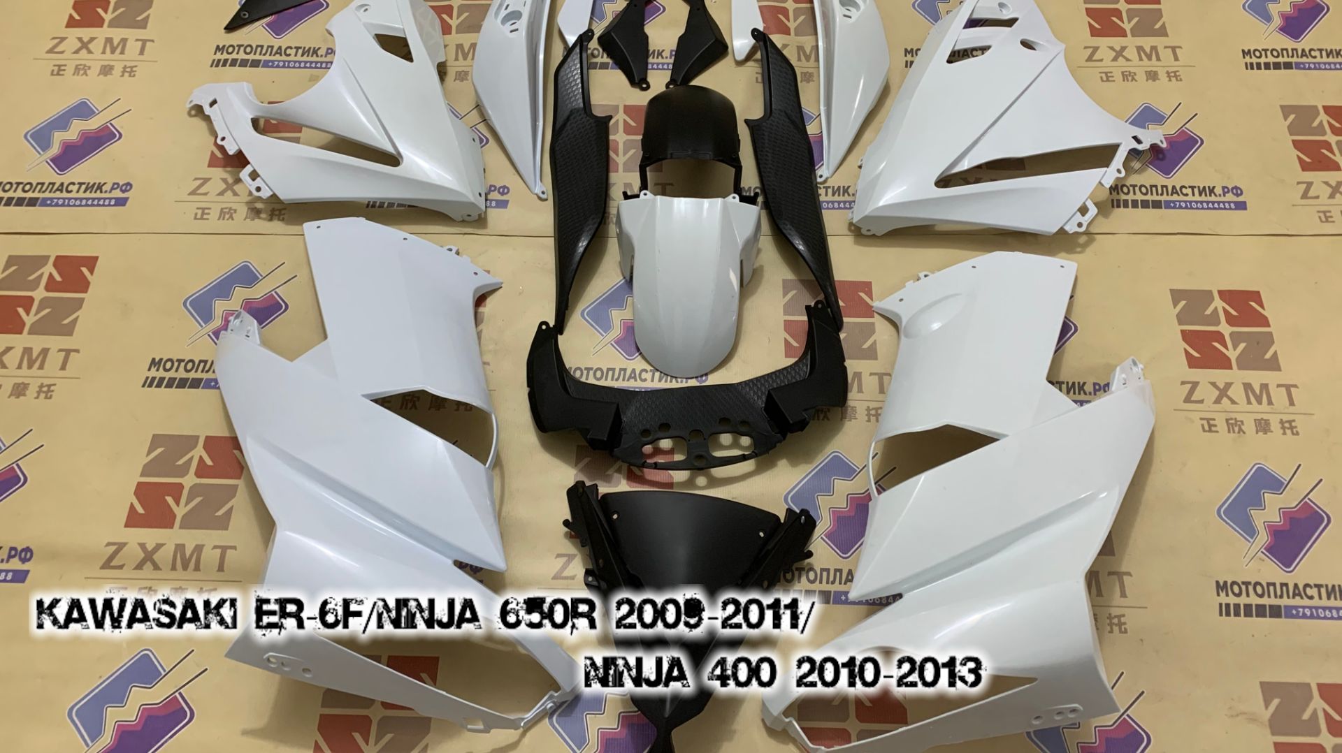 Kawasaki ER-6F/Ninja 650R 2009-2011/Ninja 400 2010-2013 ||| мотопластик.рф смотреть онлайн