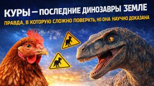 Куры🐔 — последние динозавры🦖 на Земле. Правда, в которую сложно поверить, но она научно доказана🔥