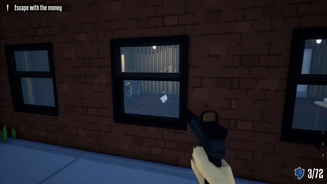 ограбление ювелирки  небольше обучение One-armed robber