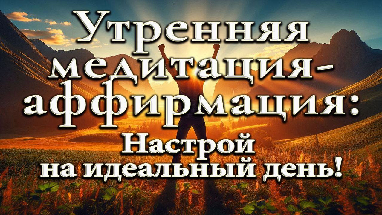 Утренняя медитация-аффирмация: настрой на идеальный день! смотреть онлайн