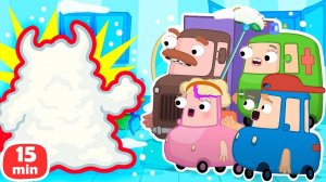 Пенный монстр завёлся у машинок Вилзи в ванной!