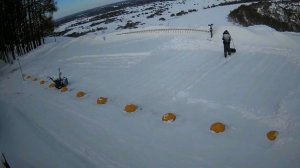 Уборка снега на смотровой площадке в Толмачево города Вязники. Съемка 30.01.2026