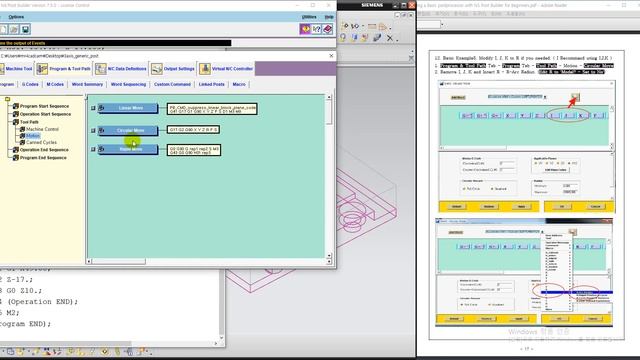 Creating a basic postprocessor with NX Post Builder for Beginners-#3 смотреть онлайн