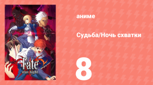 Судьба/Ночь схватки 8 серия (аниме-сериал, 2006)