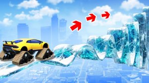 Сможет ли монстр трак проехать по льду в гта 5 ? - эксперимент в gta 5