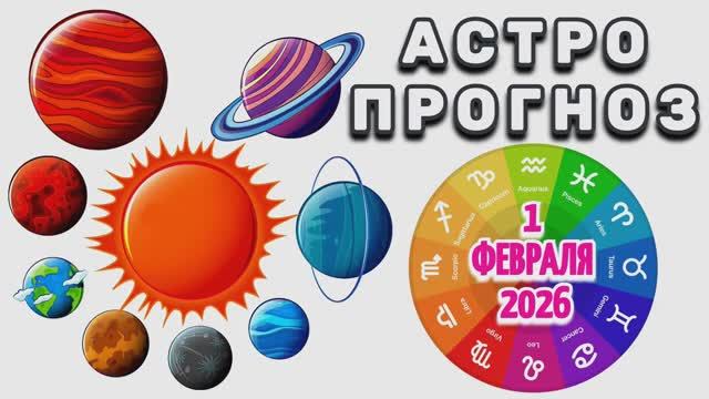 "АСТРОПРОГНОЗ на 1 ФЕВРАЛЯ 2026 года"!!! смотреть онлайн