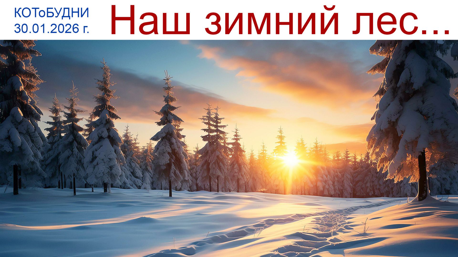 РЕЛАКС: Хрустит снежок приятно под ногами... или КОТоБУДНИ от 30.01.2026 г. смотреть онлайн