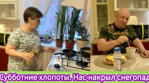 Субботние хлопоты. Нас накрыл снегопад.