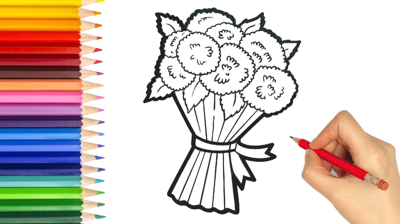 Мультик — раскраска для детей ЦВЕТЫ. Учимся как рисовать БУКЕТ ЦВЕТОВ// РИСОВАШКА ТВ Мультик — раскраска для детей ЦВЕТЫ. Учимся как рисовать БУКЕТ ЦВЕТОВ// РИСОВАШКА ТВ