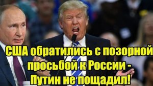 🇺🇸 США обратились с отчаянной просьбой к России — мир замер!