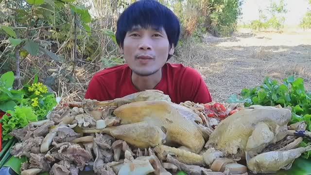 MUKBANG Рис, лапша с отварной курицей и свежими овощами! МУКБАНГ АСМР смотреть онлайн