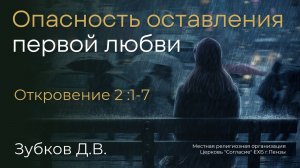 Опасность оставления первой любви | Зубков Д.В.