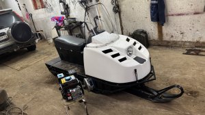 Установка двс от мотоблока 7 лс на буран.