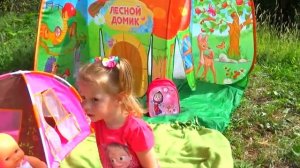 Беби бон и пупсик на пикнике в диком лесу - Играем в куклы вместе с Настей (360p)