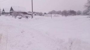 Нижний Шкафт после снегопадов.